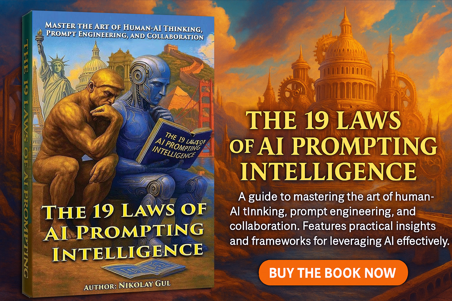 The 19 Laws of AI Prompting Intelligence by Nikolay Gul Cover